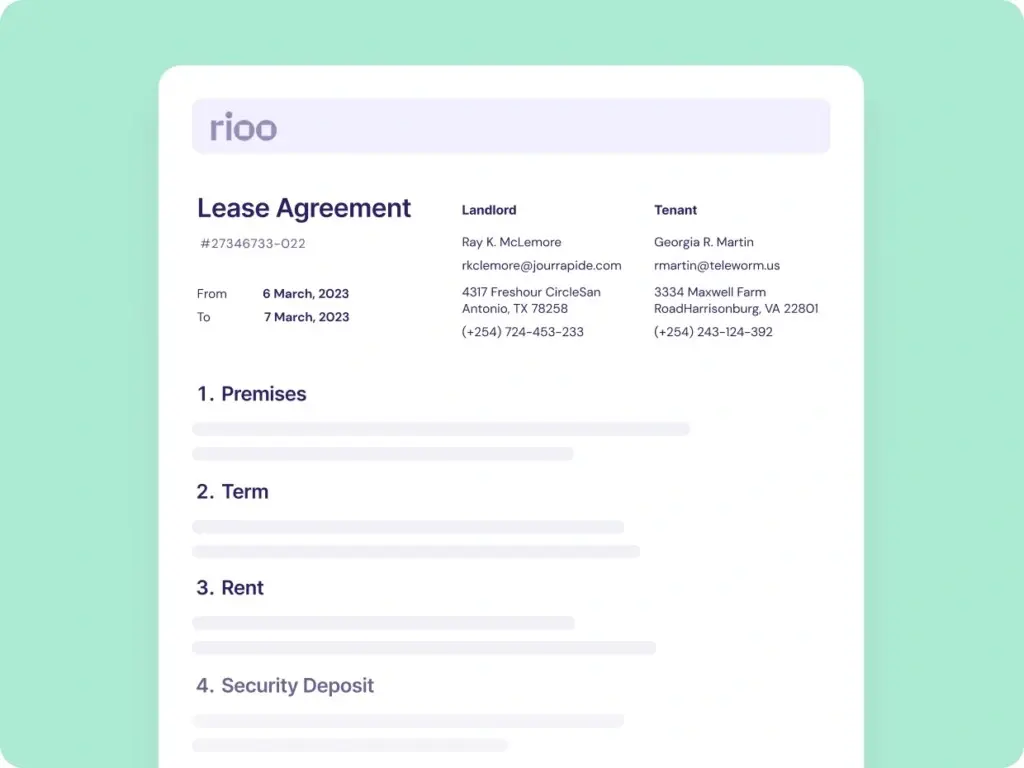 lease agreements